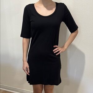 Bershka Black Basic Shirt Dress Size S